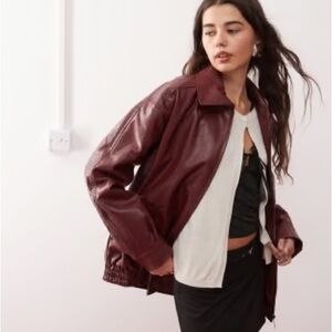 Firenze Burgundy Leather Jacket